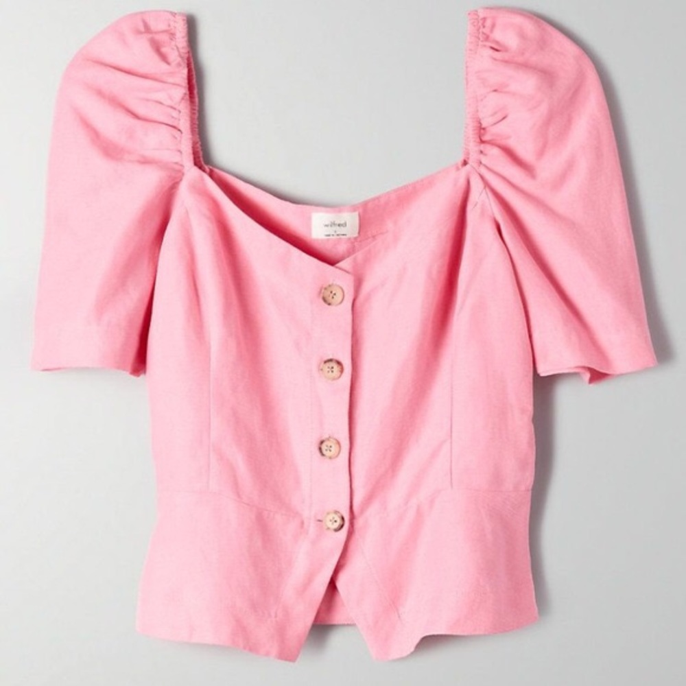 Aritzia Wilfred Janine Top pink S